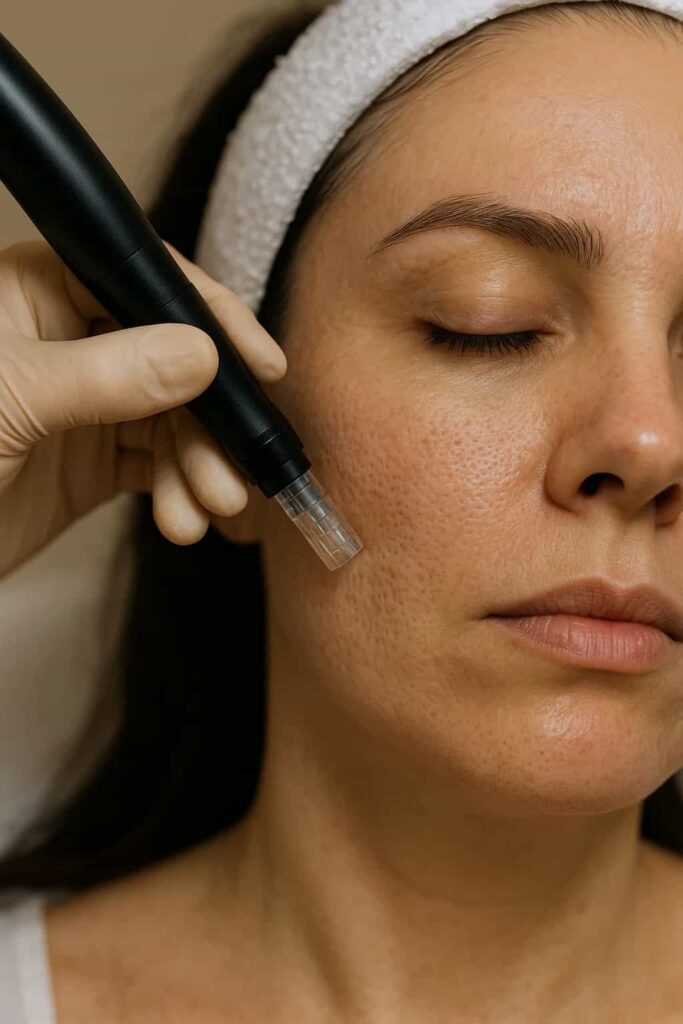 Microneedling/dermapen bij grove porieen
