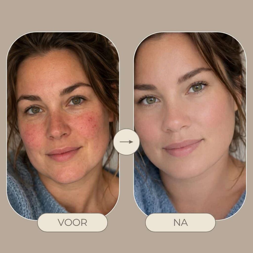 before en after couperose behandeling